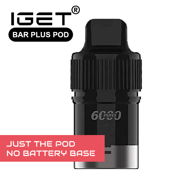 IGET BAR PLUS - POD ONLY - GRAPE PEACH ICE - 6000 PUFFS (No Battery Base) — Buy Online Australia | Buy Vape Online