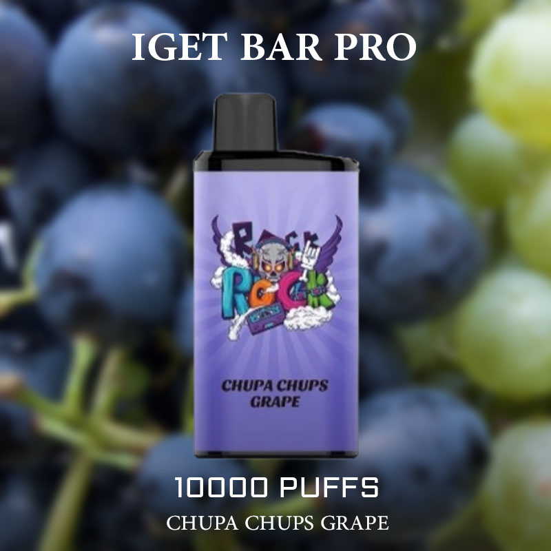 IGET BAR PRO CHUPA CHUPS GRAPE - 10000 PUFFS — Buy Online Australia | Buy Vape Online