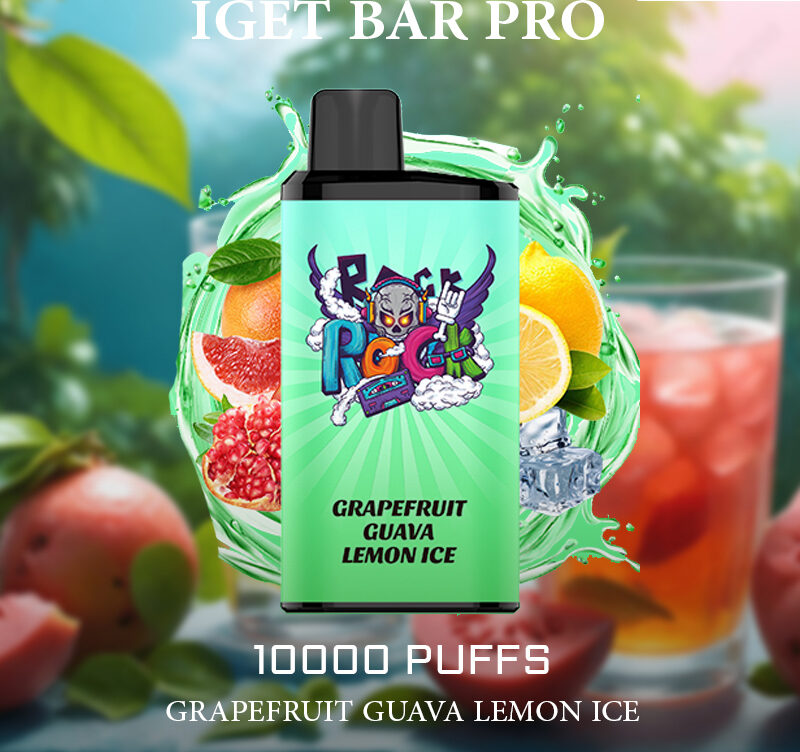 IGET BAR PRO - GRAPEFRUIT GUAVA LEMON ICE - 10000 PUFFS — Buy Online Australia | Buy Vape Online