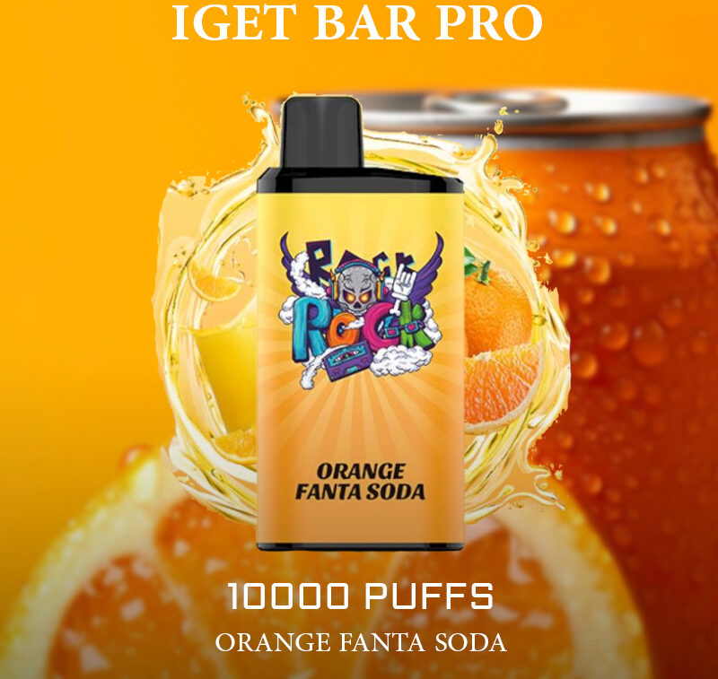 IGET BAR PRO - ORANGE FANTA SODA - 10000 PUFFS — Buy Online Australia | Buy Vape Online