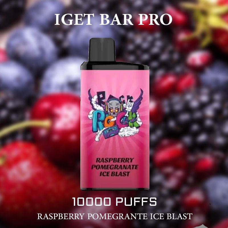 IGET BAR PRO RASPBERRY POMEGRANTE ICE BLAST - 10000 PUFFS — Buy Online Australia | Buy Vape Online