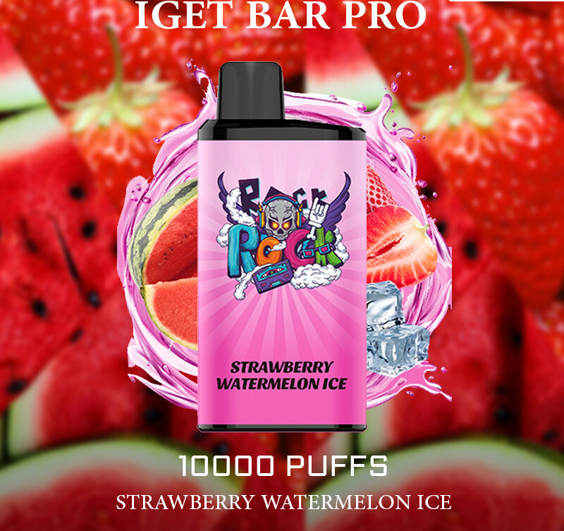 IGET BAR PRO - STRAWBERRY WATERMELON ICE - 10000 PUFFS — Buy Online Australia | Buy Vape Online