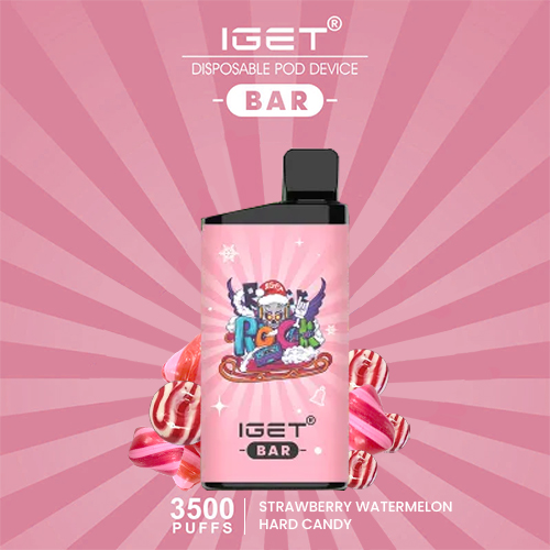 IGET BAR STRAWBERRY WATERMELON HARD CANDY - 3500 PUFFS — Buy Online Australia | Buy Vape Online