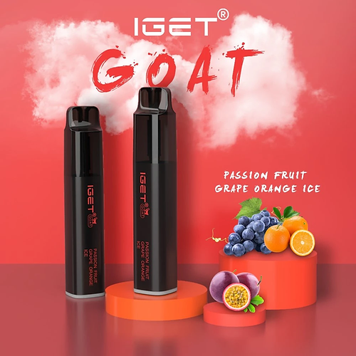 IGET GOAT PASSIONFRUIT GRAPE ORANGE ICE - 5000 PUFFS — Buy Online Australia | Buy Vape Online