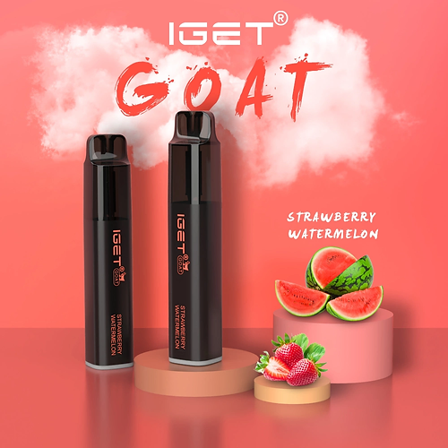 IGET GOAT STRAWBERRY WATERMELON - 5000 PUFFS — Buy Online Australia | Buy Vape Online