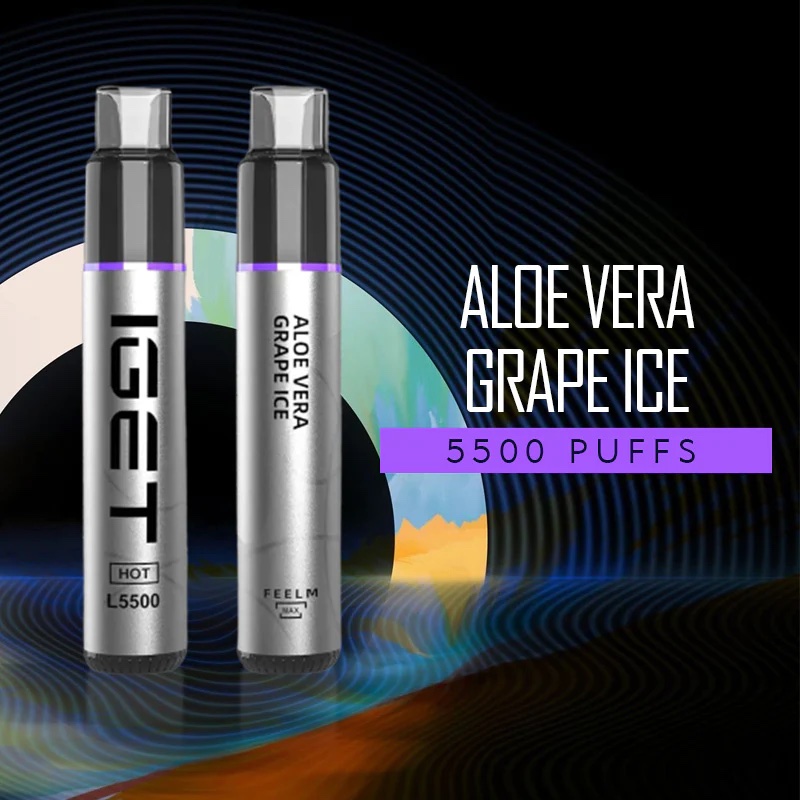 IGET HOT ALOE VERA GRAPE ICE - 5500 PUFFS — Buy Online Australia | Buy Vape Online