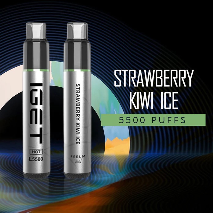 IGET HOT STRAWBERRY KIWI ICE - 5500 PUFFS — Buy Online Australia | Buy Vape Online