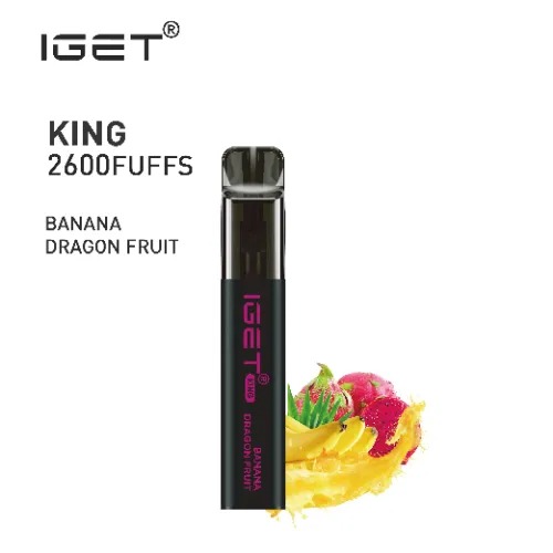 IGET KING BANANA DRAGON FRUIT - 2600 PUFFS