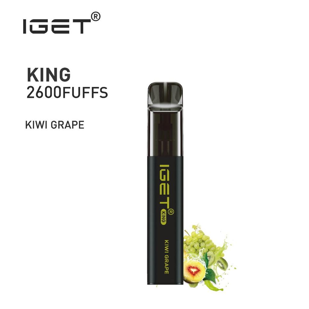 IGET KING PASSION FRUIT GRAPE ICE - 2600 PUFFS