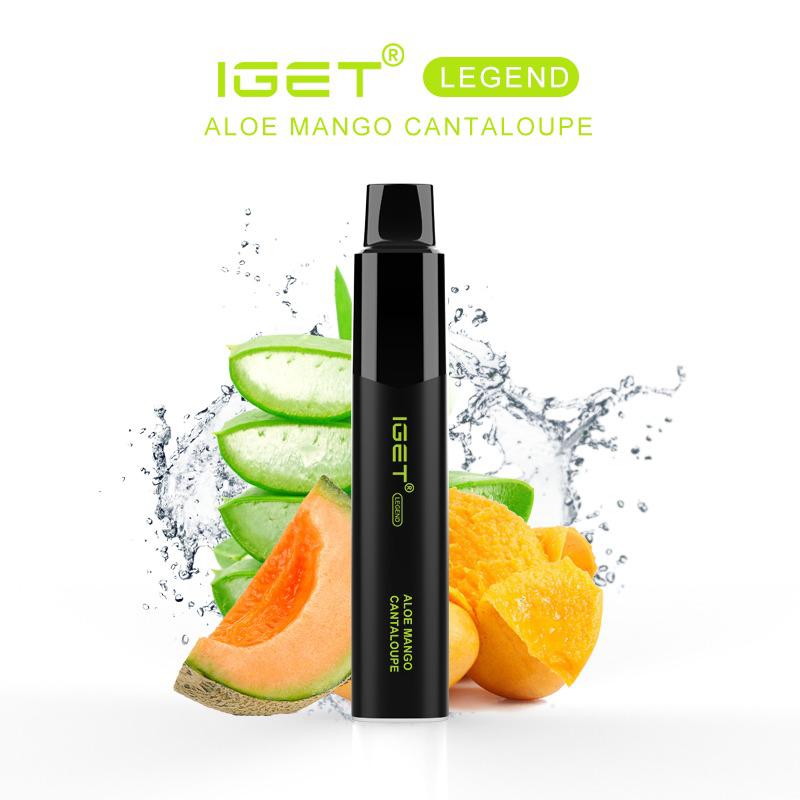 IGET LEGEND ALOE MANGO CANTALOUPE - 4000 PUFFS — Buy Online Australia | Buy Vape Online