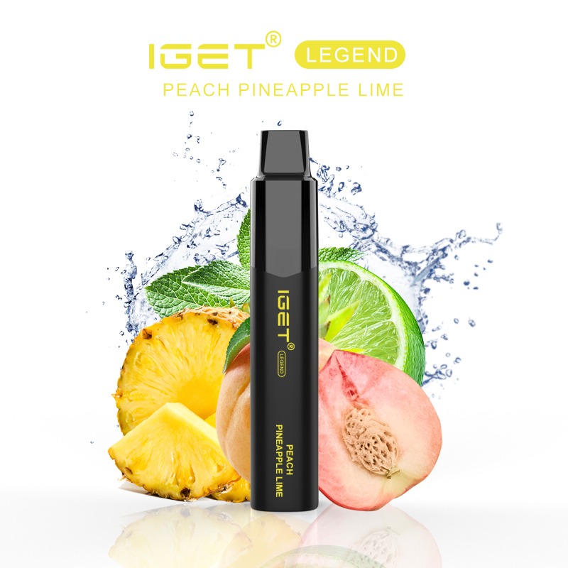 IGET LEGEND PEACH PINEAPPLE LIME - 4000 PUFFS — Buy Online Australia | Buy Vape Online