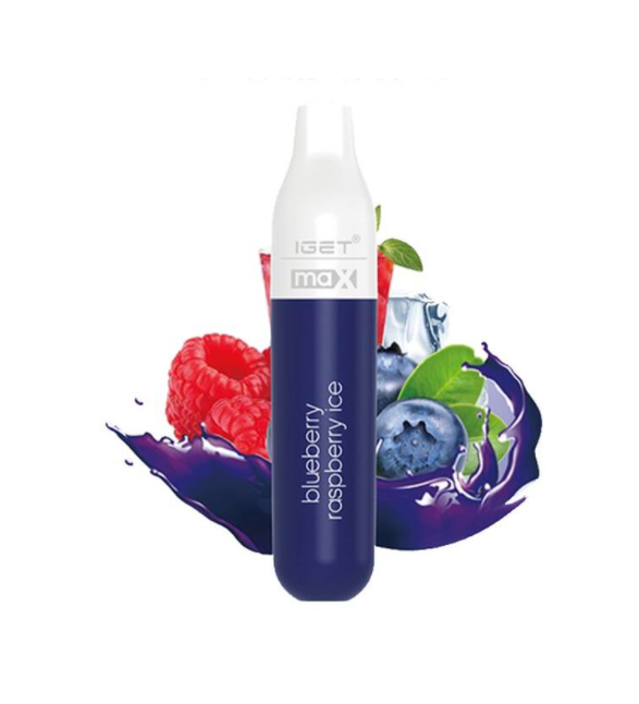 IGET MAX BLUEBERRY RASPBERRY ICE - 2300 PUFFS — Buy Online Australia | Buy Vape Online