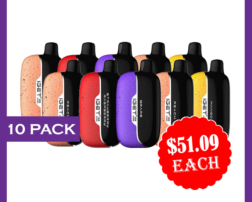 IGET MOON 5000 PUFFS - 10 PACK — Buy Online Australia | Buy Vape Online