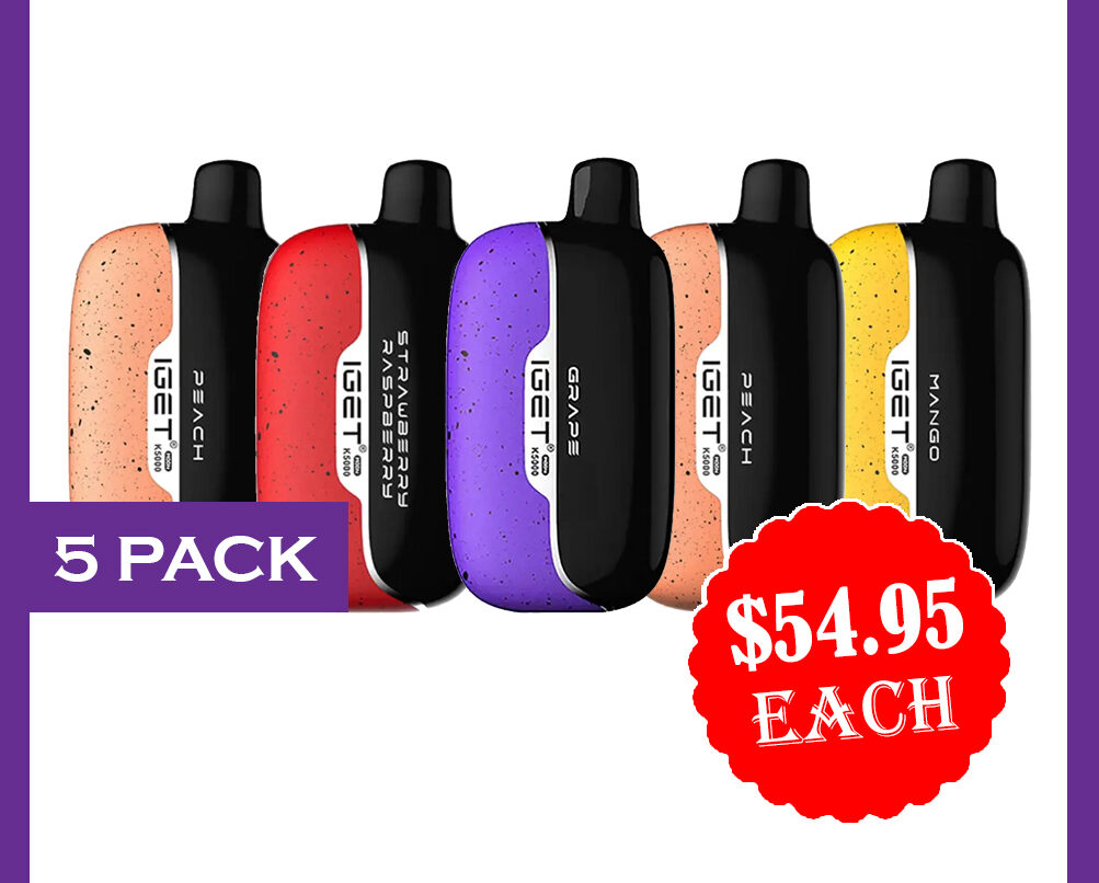 IGET MOON 5000 PUFFS - 5 PACK — Buy Online Australia | Buy Vape Online