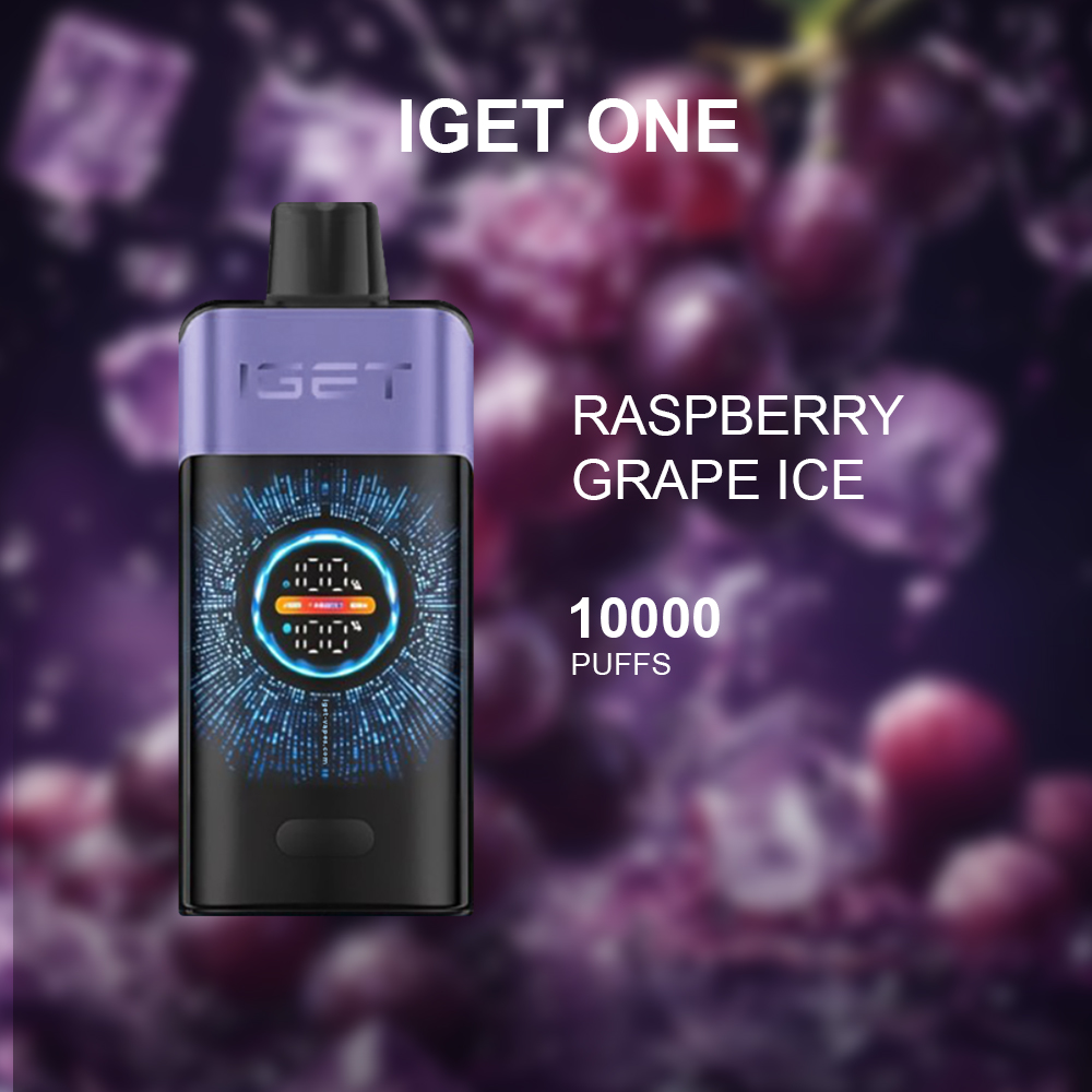 IGET ONE RASPBERRY GRAPE ICE - 12000 PUFFS — Buy Online Australia | Buy Vape Online