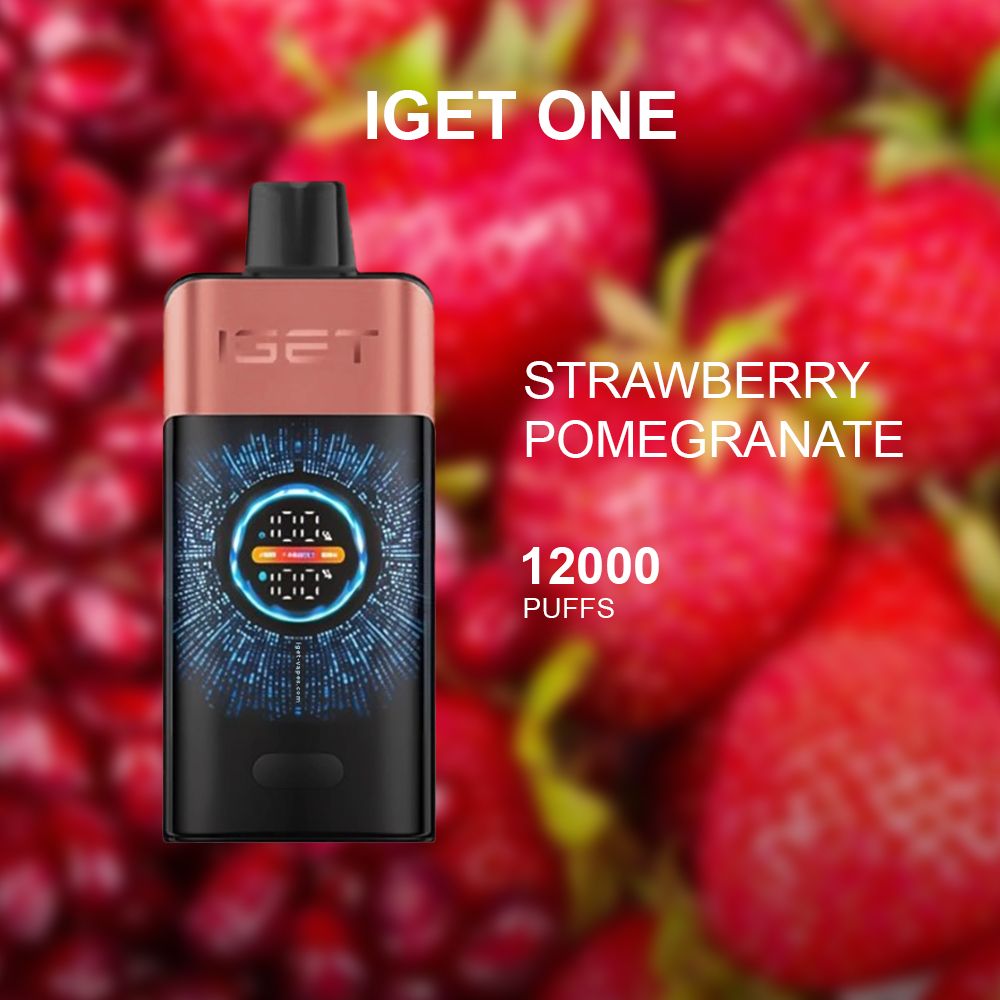 IGET ONE STRAWBERRY POMEGRANATE - 12000 PUFFS — Buy Online Australia | Buy Vape Online