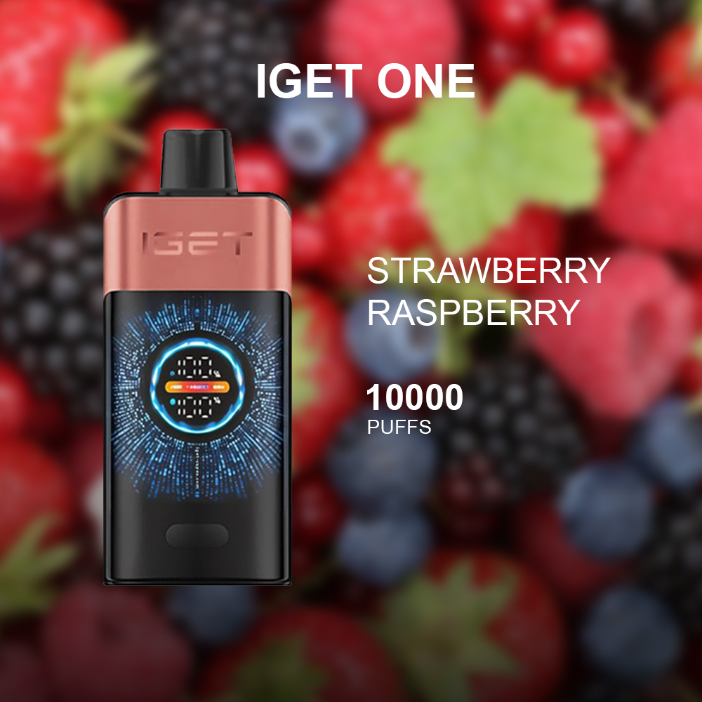 IGET ONE STRAWBERRY RASPBERRY - 12000 PUFFS — Buy Online Australia | Buy Vape Online