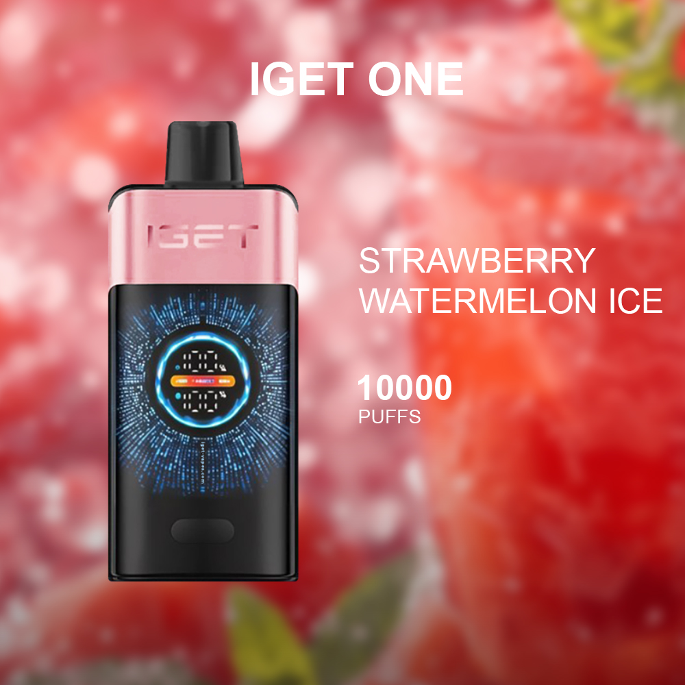 IGET ONE STRAWBERRY WATERMELON ICE - 12000 PUFFS — Buy Online Australia | Buy Vape Online