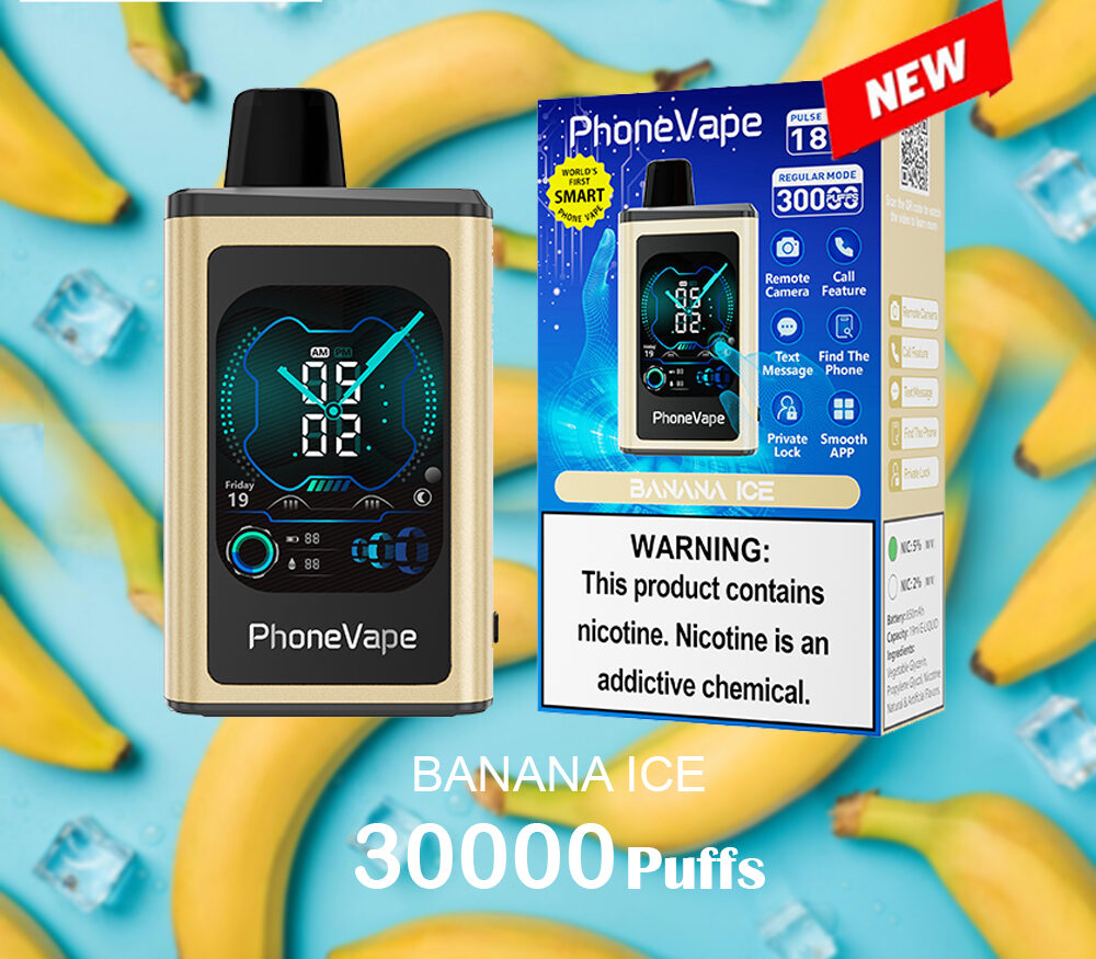 JNR PhoneVape BANANA ICE - 30000 PUFFS — Buy Online Australia | Buy Vape Online