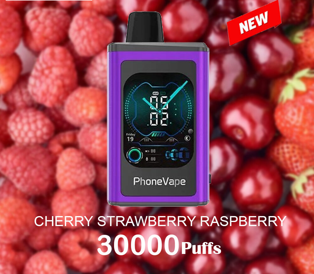 JNR PhoneVape CHERRY STRAWBERRY RASPBERRY - 30000 PUFFS — Buy Online Australia | Buy Vape Online