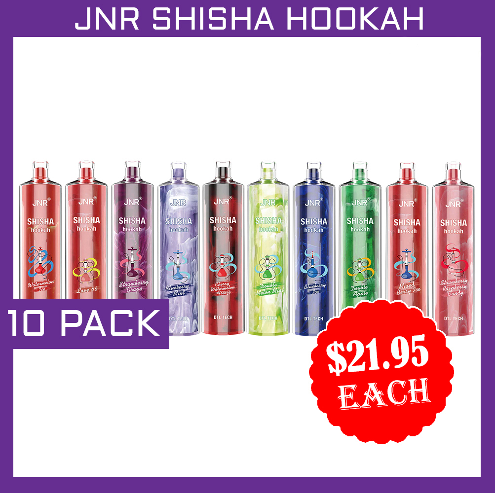 JNR SHISHA HOOKAH - 12000 PUFFS - 10 PACK — Buy Online Australia | Buy Vape Online
