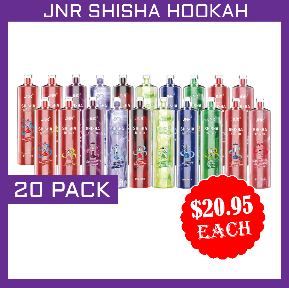 JNR SHISHA HOOKAH - 12000 PUFFS - 20 PACK — Buy Online Australia | Buy Vape Online