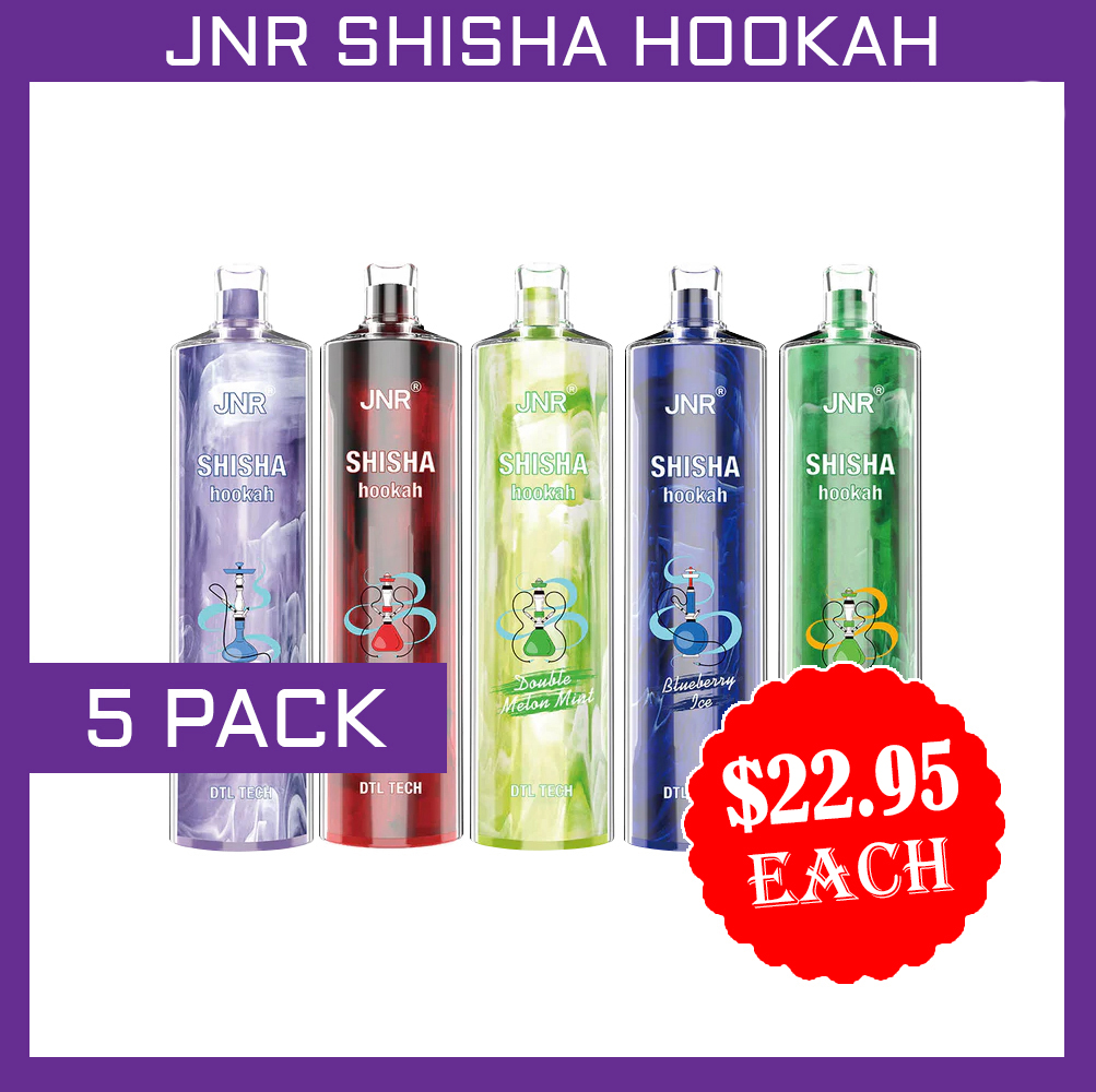 JNR SHISHA HOOKAH - 12000 PUFFS - 5 PACK — Buy Online Australia | Buy Vape Online