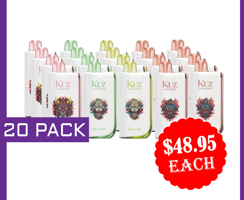 KUZ LUX 9000 PUFFS - 20 PACK — Buy Online Australia | Buy Vape Online