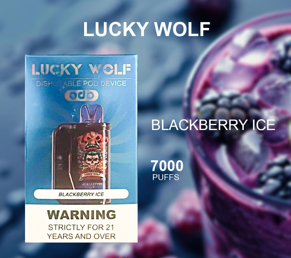 LUCKY WOLF BLACKBERRY ICE - 7000 PUFFS — Buy Online Australia | Buy Vape Online
