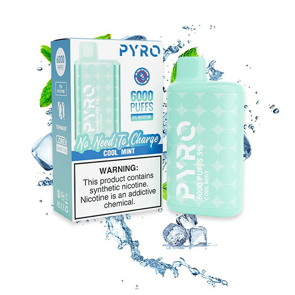 PYRO 6000 Puffs Cool Mint — Buy Online Australia | Buy Vape Online