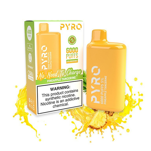 PYRO 6000 Puffs Pineapple Tangerine — Buy Online Australia | Buy Vape Online