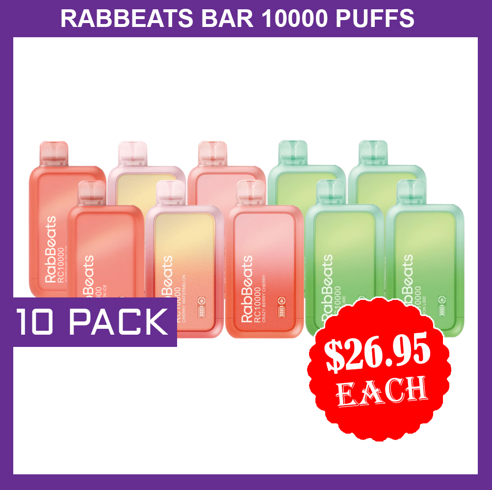 RABBEATS 10000 PUFFS - 10 PACK — Buy Online Australia | Buy Vape Online