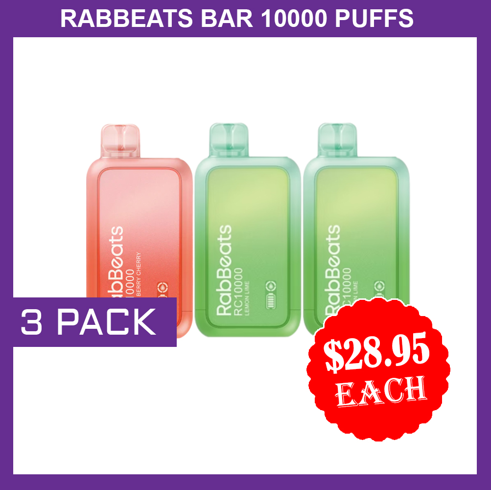RABBEATS 10000 PUFFS - 3 PACK — Buy Online Australia | Buy Vape Online