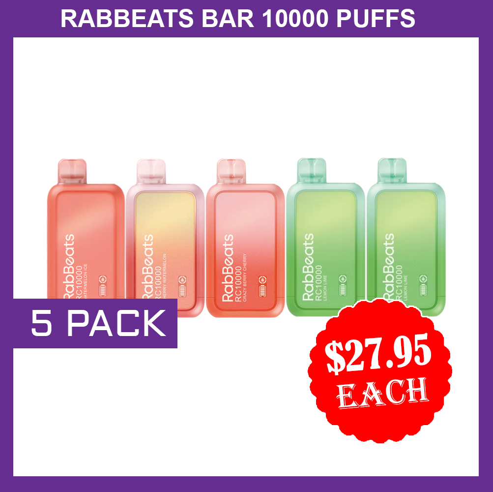 RABBEATS 10000 PUFFS - 5 PACK — Buy Online Australia | Buy Vape Online