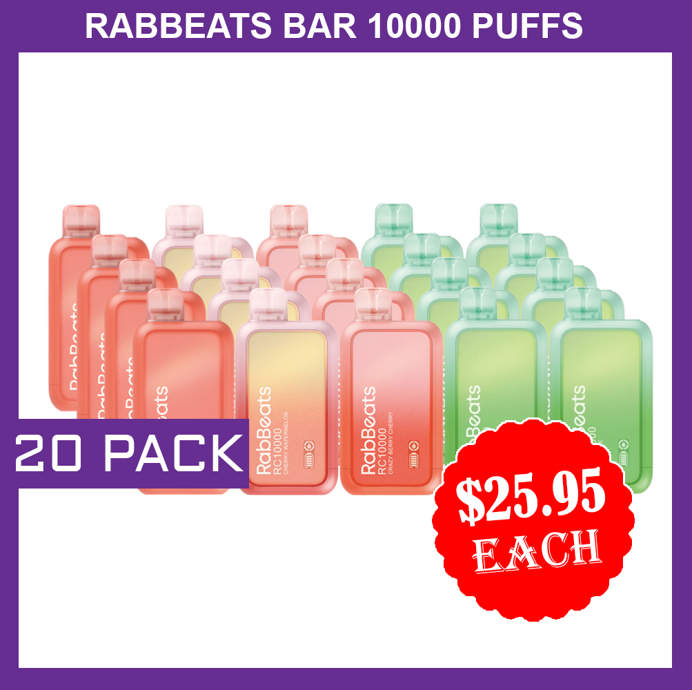 RABBEATS BAR 10000 PUFFS - 20 PACKS — Buy Online Australia | Buy Vape Online