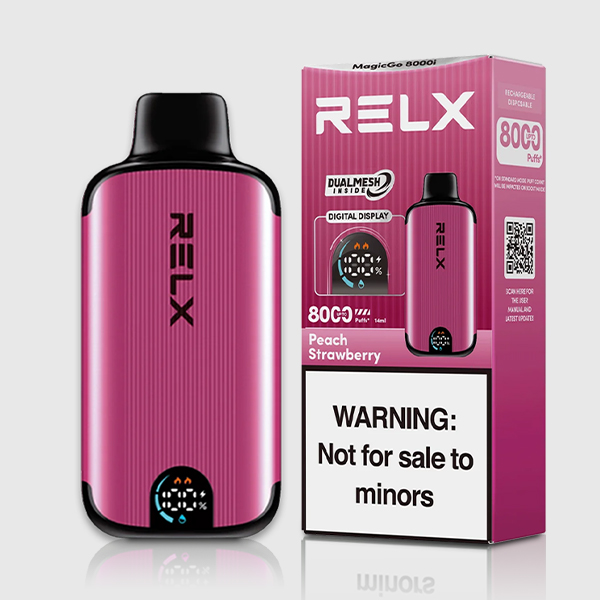 RELX MagicGo 8000 Puffs Peach Strawberry — Buy Online Australia | Buy Vape Online