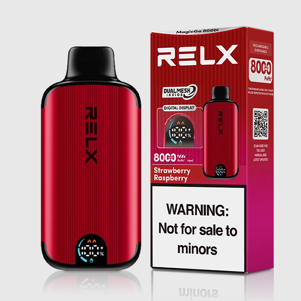 RELX MagicGo 8000 Puffs Strawberry Raspberry — Buy Online Australia | Buy Vape Online