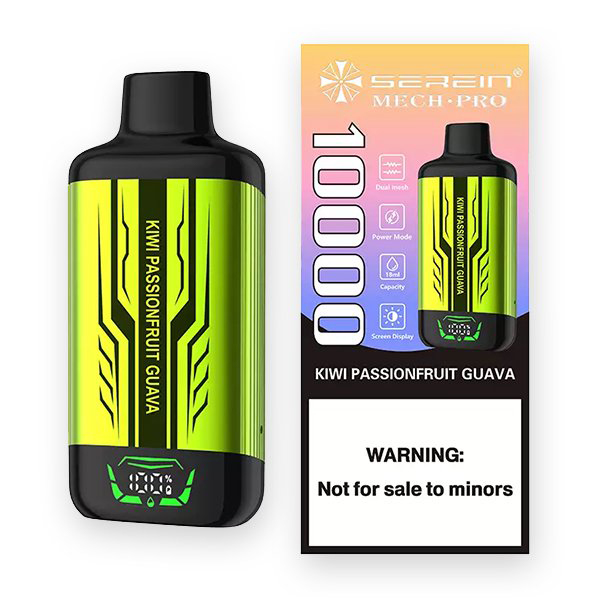 SEREIN MECH - PRO 10000 Puffs Kiwi Passionfruit Guava — Buy Online Australia | Buy Vape Online
