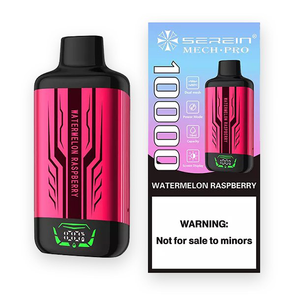 SEREIN MECH - PRO 10000 Puffs Watermelon Raspberry — Buy Online Australia | Buy Vape Online