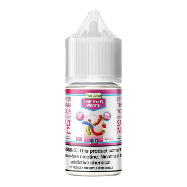 Sour Fruity Worms Pod Juice