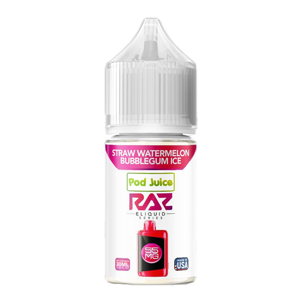 Straw Watermelon Bubblegum Ice RAZ X Pod Juice — Buy Online Australia | Buy Vape Online