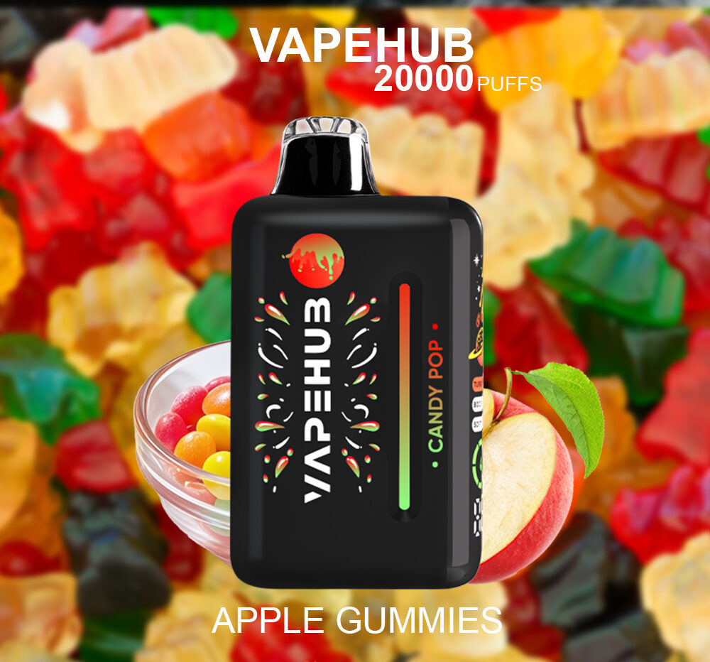 VAPEHUB APPLE GUMMIES - 20000 PUFFS