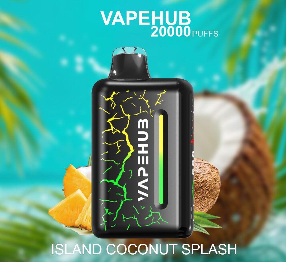 VAPEHUB ISLAND COCONUT SPLASH - 20000 PUFFS — Buy Online Australia | Buy Vape Online