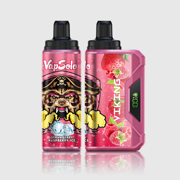 VapSolo VIKING 12000 Puffs Strawberry Raspberry Ice — Buy Online Australia | Buy Vape Online
