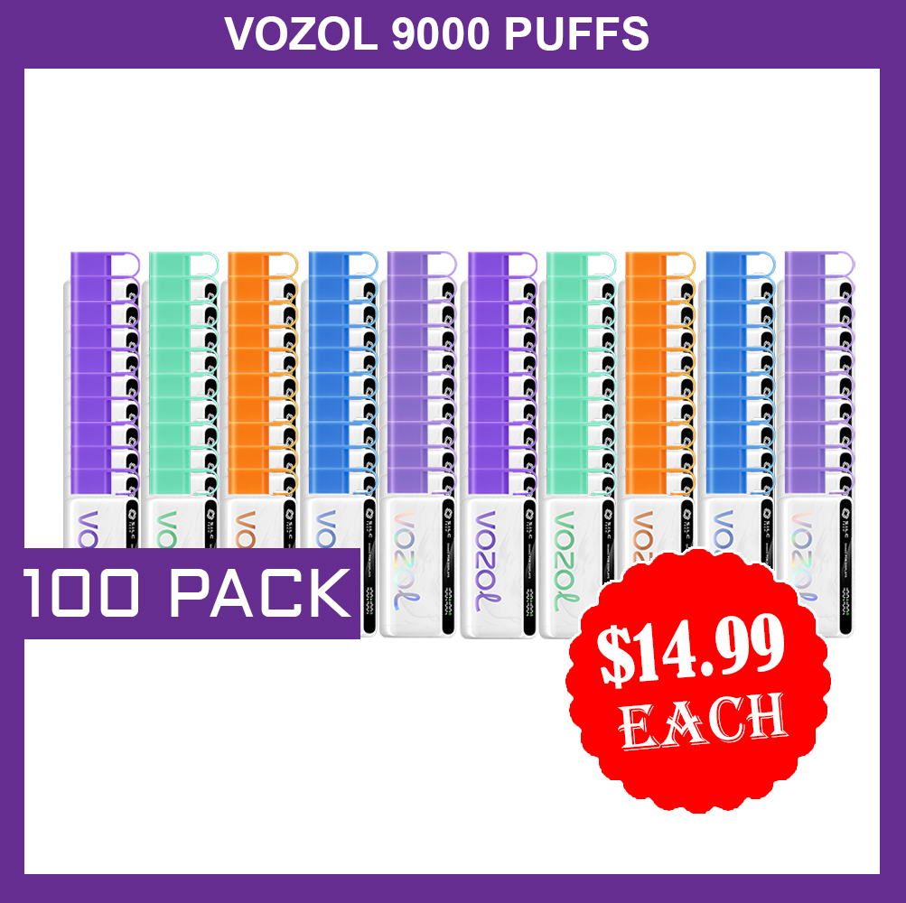 VOZOL 9000 PUFFS - 100 PACK — Buy Online Australia | Buy Vape Online