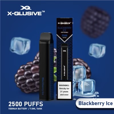 X - QLUSIVE BLACKBERRY ICE - 2500 PUFFS — Buy Online Australia | Buy Vape Online