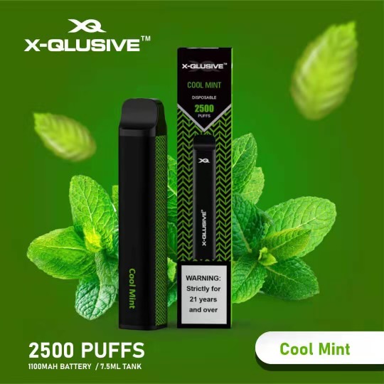 X - QLUSIVE COOL MINT - 2500 PUFFS — Buy Online Australia | Buy Vape Online