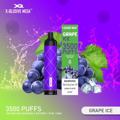 X - QLUSIVE MEGA GRAPE ICE - 3500 PUFFS — Buy Online Australia | Buy Vape Online
