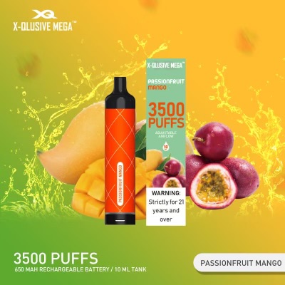 X - QLUSIVE MEGA PASSIONFRUIT MANGO - 3500 PUFFS — Buy Online Australia | Buy Vape Online