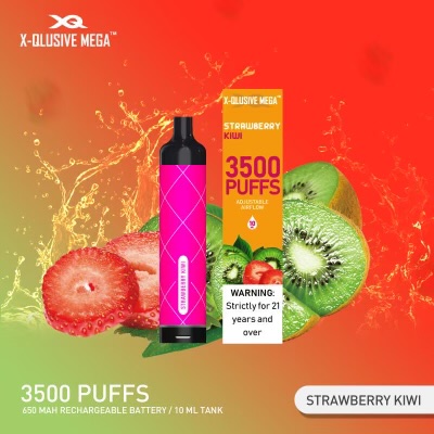 X - QLUSIVE MEGA STRAWBERRY KIWI - 3500 PUFFS — Buy Online Australia | Buy Vape Online